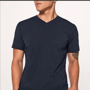 Lululemon mens 5 year basic tshirt navy blue
